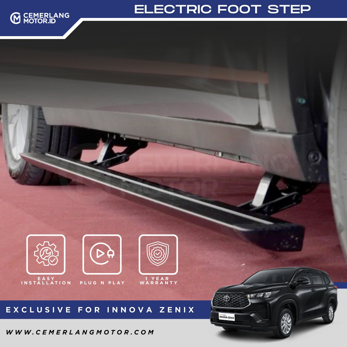 Foot Step Innova ELECTRIC FOOT STEP INNOVA ZENIX โ Cemerlang Motor