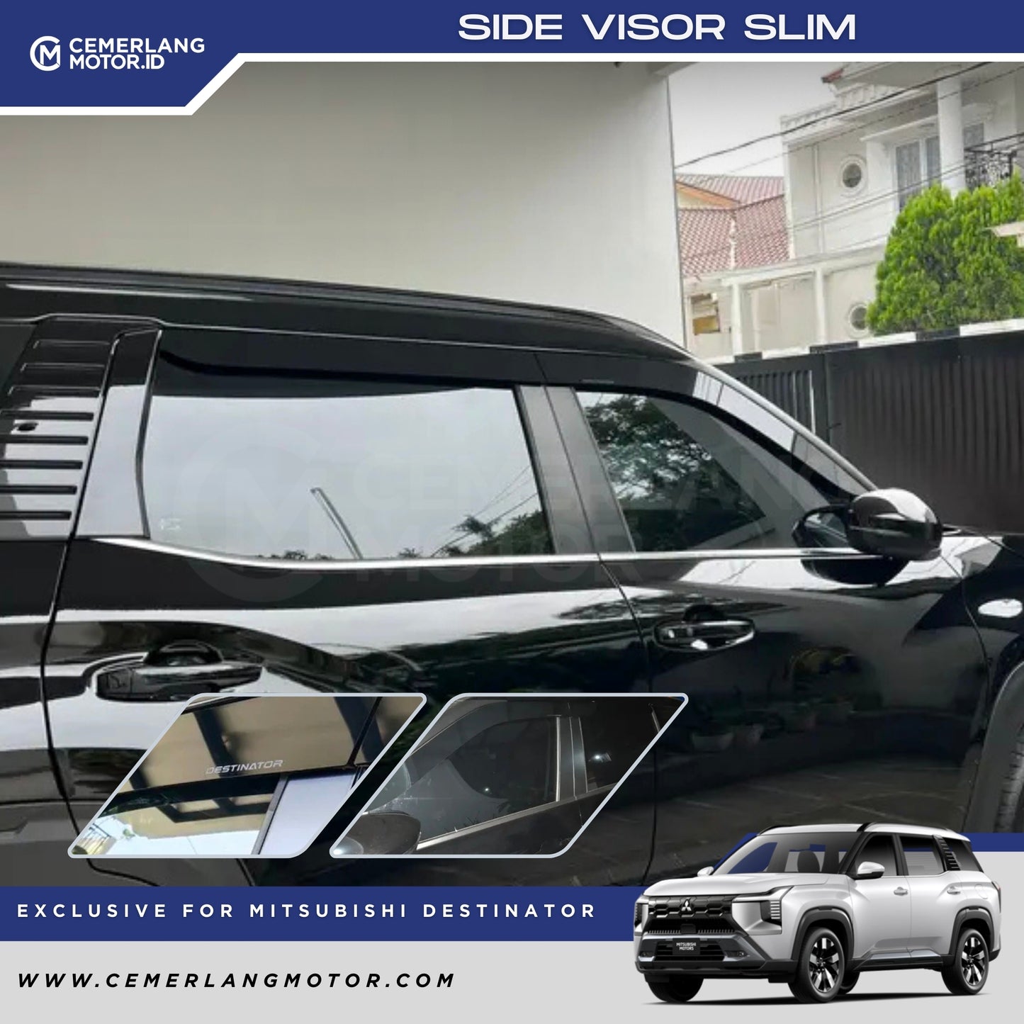 SIDE VISOR SLIM MITSUBISHI DESTINATOR