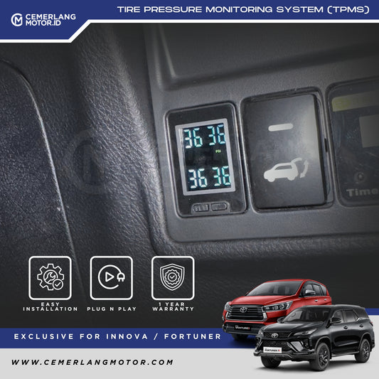 VOSCA TIRE PRESSURE MONITORING SYSTEM TPMS FOR INNOVA REBORN  FORTUNER