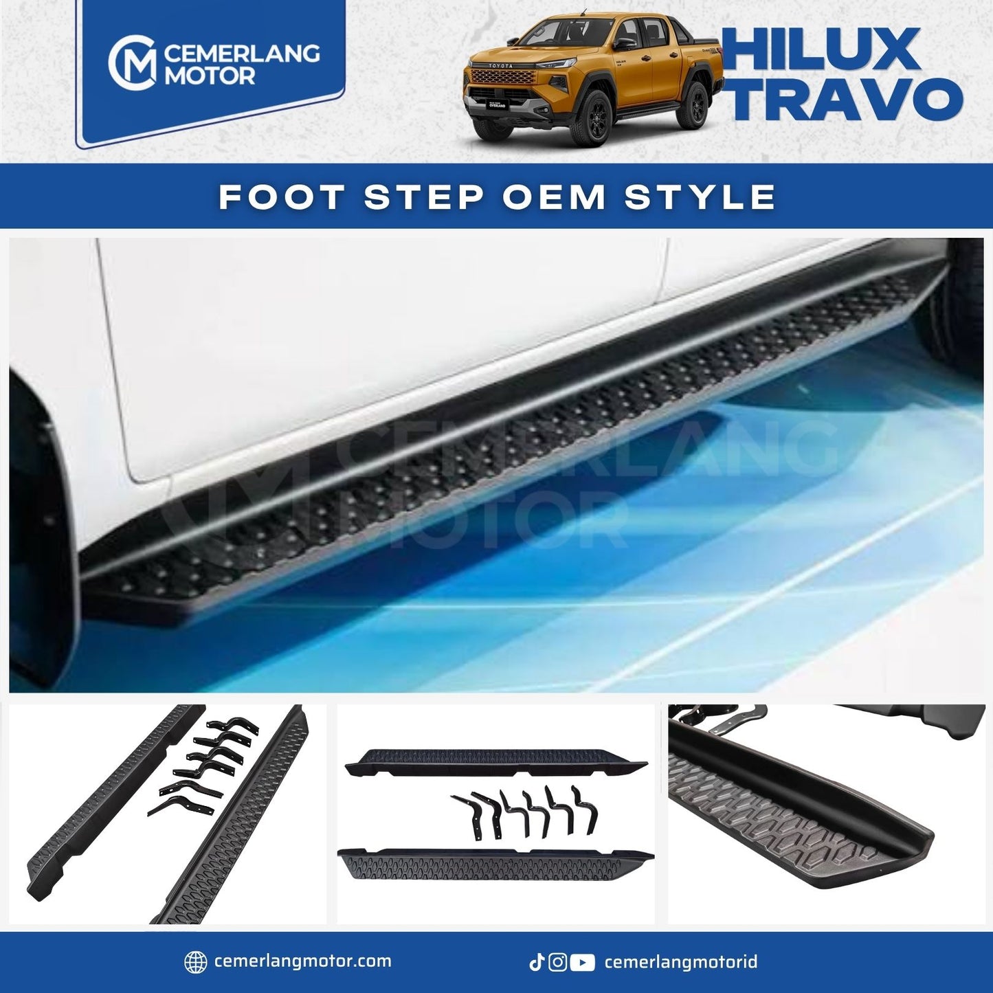 FOOT STEP OEM STYLE HILUX TRAVO