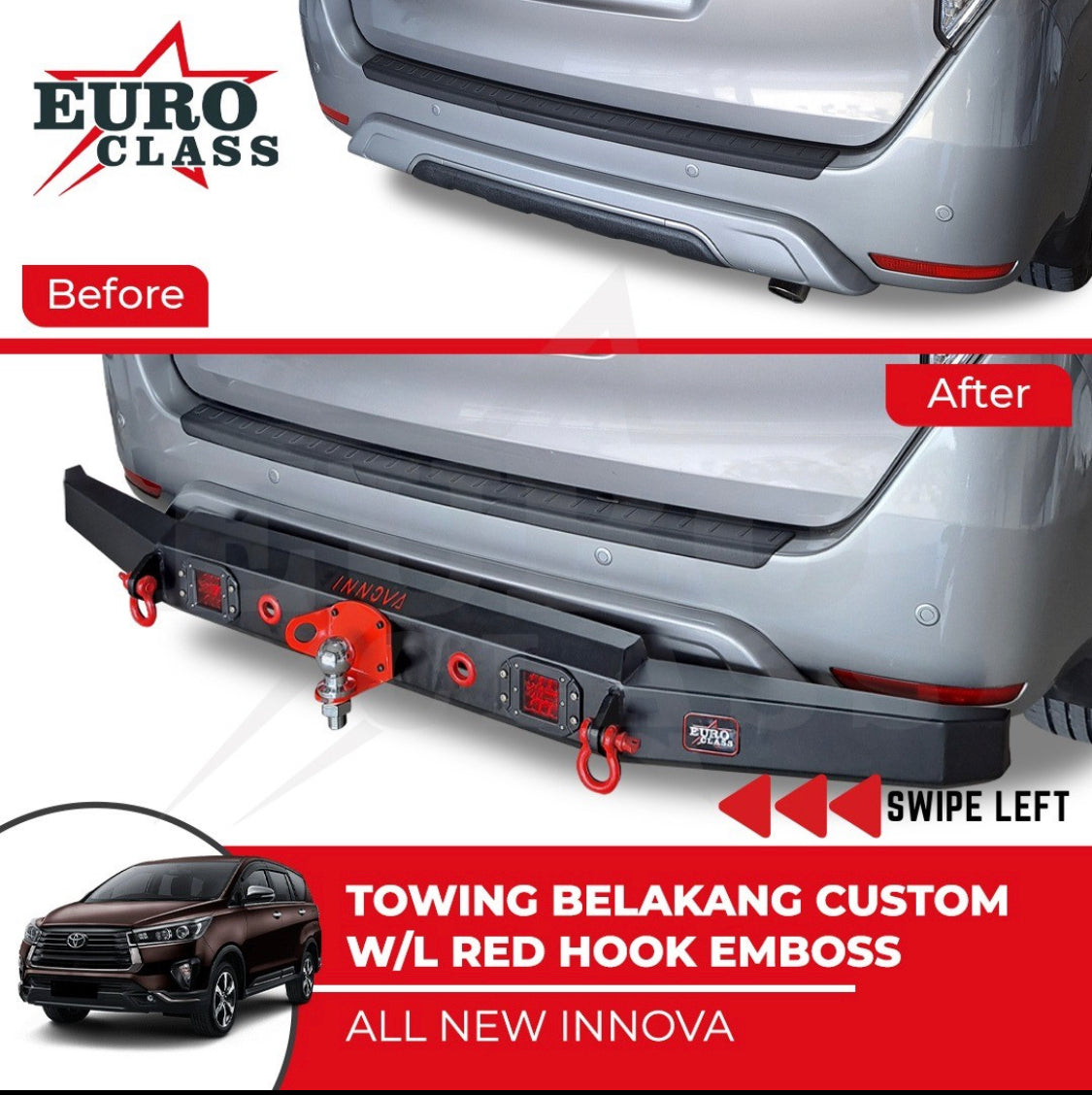 BUMPER BELAKANG EUROCLASS MODEL BEEHIVE