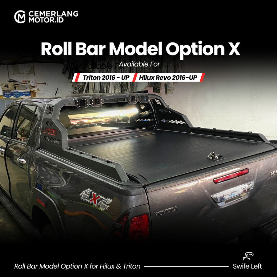 Roll Bar Model Option X Hilux Revo 2016 - ON