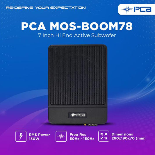PCA MOS-BOOM78 HI END SUBWOOFER AKTIF SLIM 7"