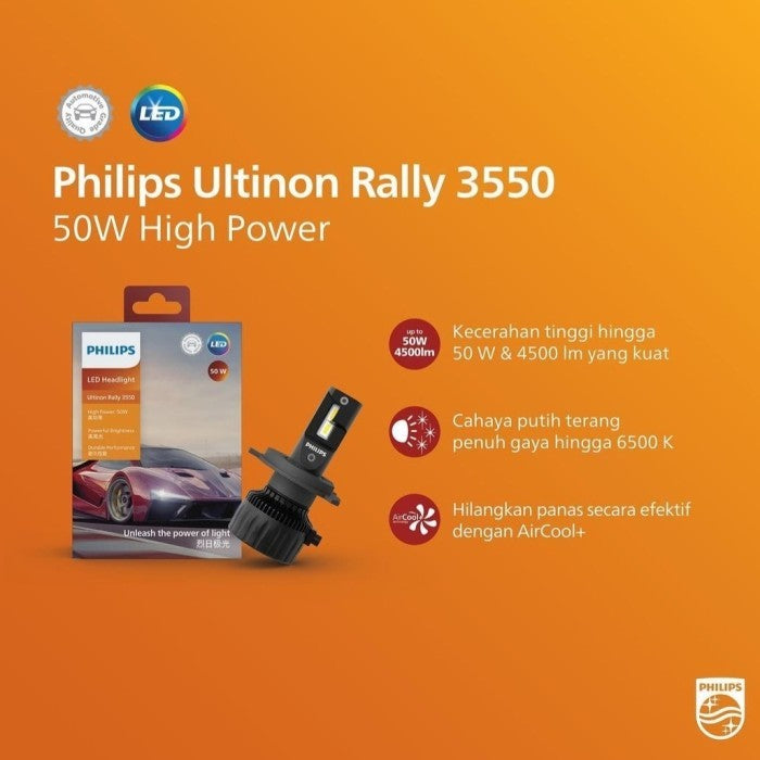 Philips Lampu LED Ultinon Rally 3550 6500K 50W