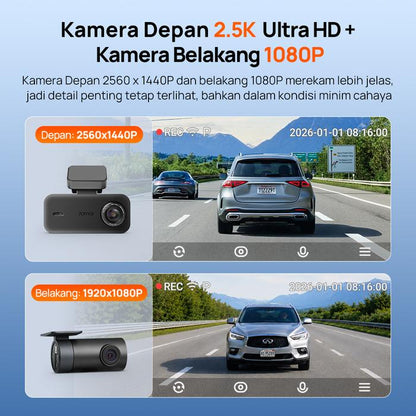 70MAI DASH CAM 2 CHANNEL A410 NEO