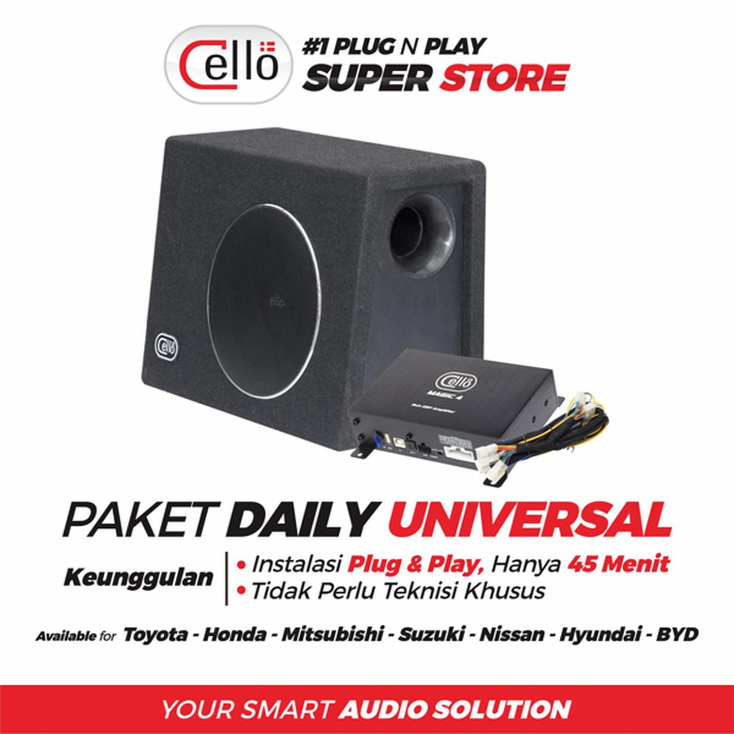 CELLO PAKET AUDIO DAILY UNIVERSAL