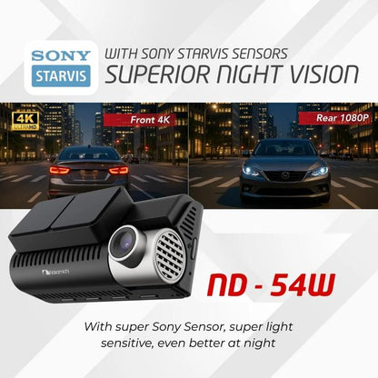 NAKAMICHI DASHCAM DVR 2 CHANNEL ND-54W