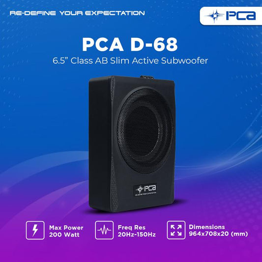 PCA D-68 SUBWOOFER AKTIF SLIM 6.5"